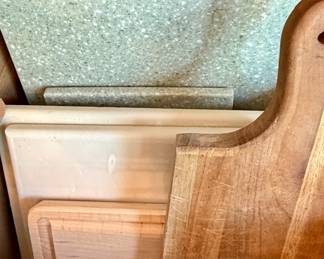 Assorted cutting boards