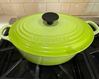 Le Creuset lime green dutch oven