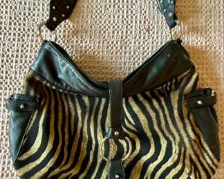 Donald J. Pliner zebra print handbag