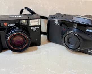 Canon and Minolta film cameras