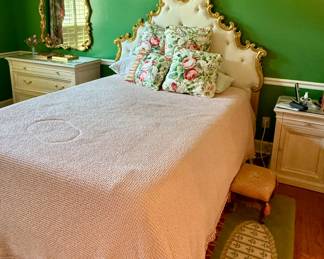 Hollywood Regency style full size headboard