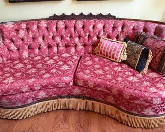 Hollywood Regency style settee