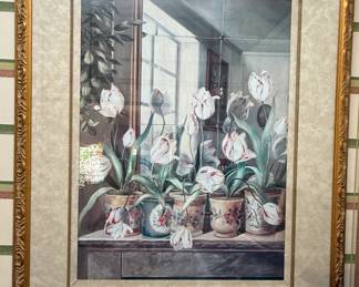 Framed still life print