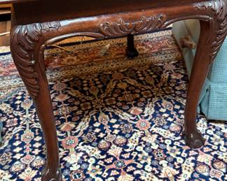 Dark wood end tables