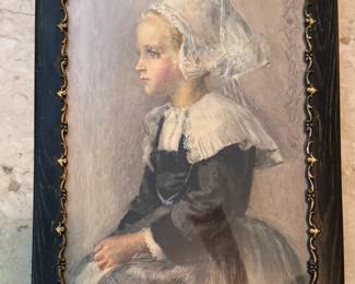Vintage framed portrait