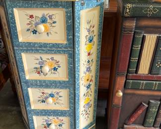 Decorative Painted Wood CD/DVD Cabinets