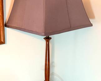Wood and Metal Table Lamp