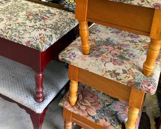 Various Upholstered Foot Stools