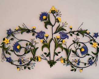 Metal Floral Wall Decor
