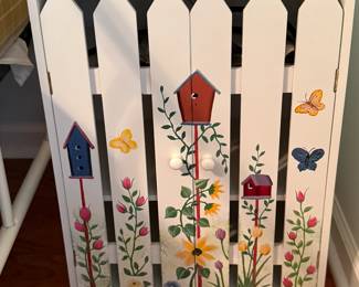 Hand Painted "Picket Fence" Side Table