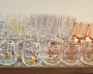 Various Glasses and Stemware