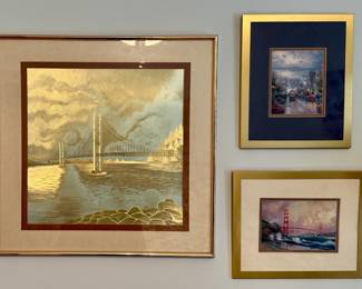 Framed San Francisco Foil Prints by Manifestations, Inc.