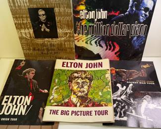 Elton John Tour Programs and Promotional Material