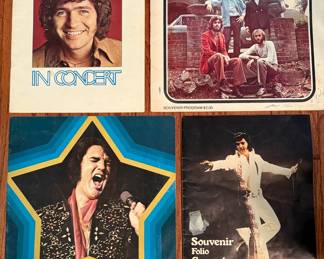 Vintage Concert Programs (Mac Davis, The Bee Gees, Elvis Presley)