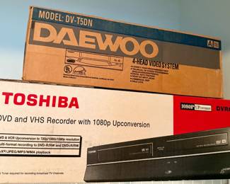 Daewoo and Toshiba VHS/DVD Players