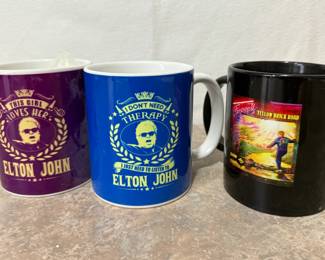 Elton John Commemorative Mugs