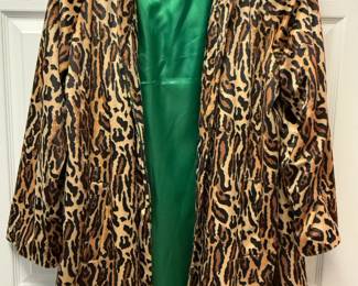 Suzanne Somers Collection leopard print coat