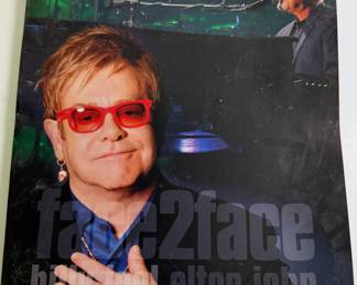 Elton John Face to Face Concert Series Memorabilia