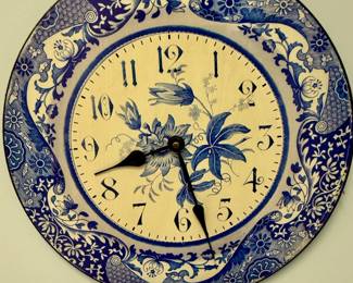 Ceramic Plate Wall Clock
