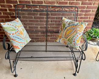 Two Seat Metal Bench