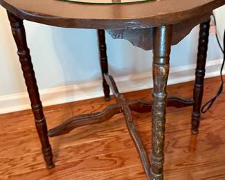 Scalloped Edge Side Table