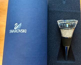 Swarovski crystal bottle stopper