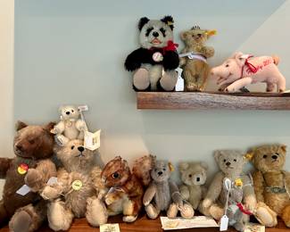 Steiff animal collection