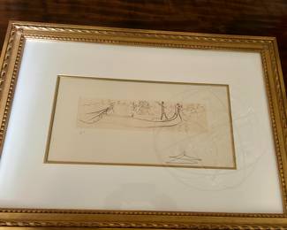 Framed Dali print