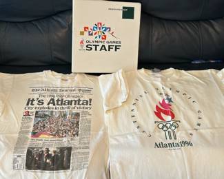 1996 Atlanta Olympic T-Shirts | 1996 Olympic Staff Training Binder