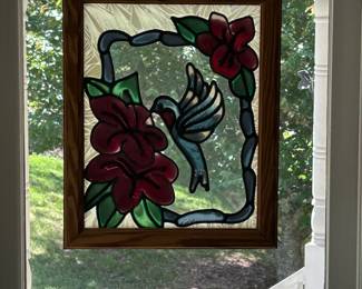 Hummingbird Stained Glass