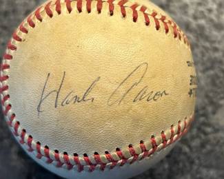 Hank Aaron Signed National League Baseball