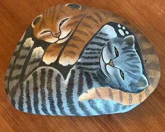 Painted Cat Stone