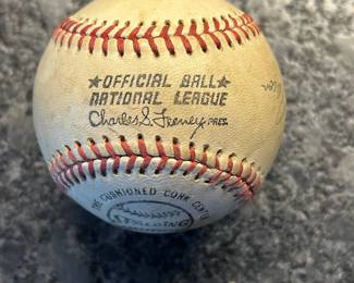 Hank Aaron Signed National League Baseball