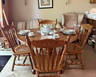 Oak dining table