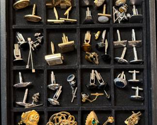 Cuff Links, Brooches