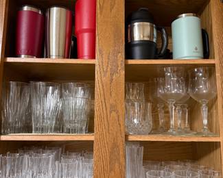 Stemware, glassware, travel mugs
