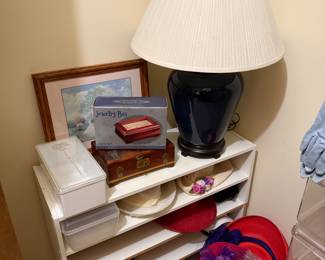 Lamp, jewelry boxes