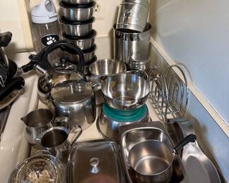 Stainless kitchen items