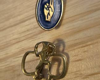 1970s Girl Scout Brownie Pin and Promise Pin