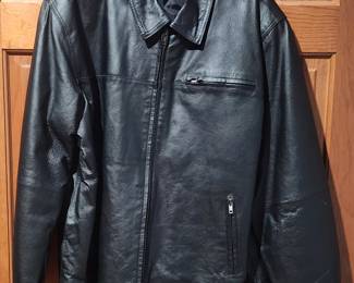 Mazzoni Mens Leather Jacket Size L
