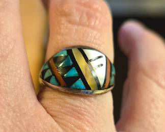 Turquoise & Silver Ring