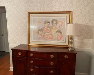 Edna hibel Michael and family - with authentication  very large