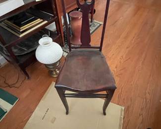 Antique chair with minor imperfections