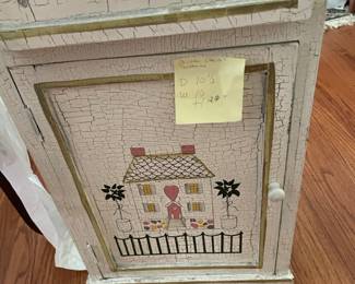 Small hand painted cabinet