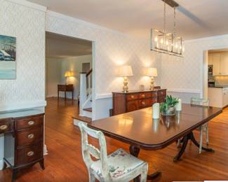 Dining room desk with great lines