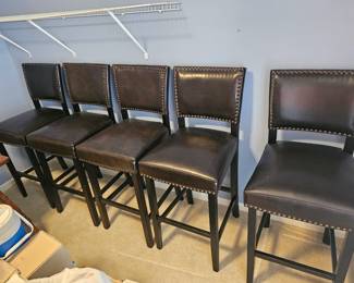 Bar height chairs with backs