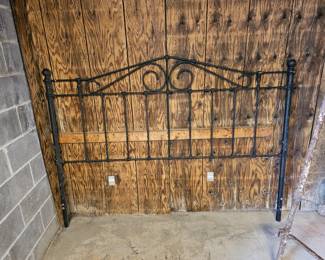 King iron headboard 