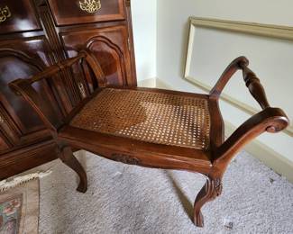 Cane Bottom Dressing Bench