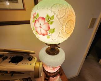 Gone with the Wind Lamp--antique wagon wheel design