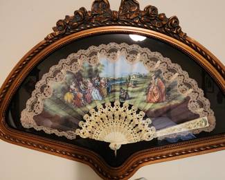 Antique Framed Fan